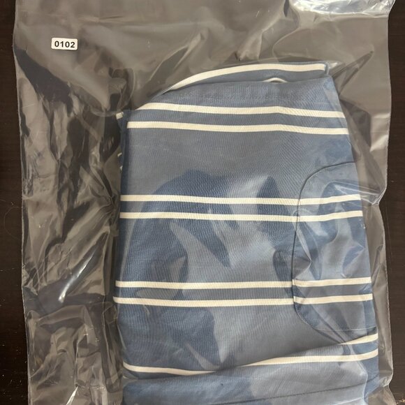 Marine Layer Womens Blue White Striped Button Front Tess Pencil Skirt Size 8 - Picture 10 of 10